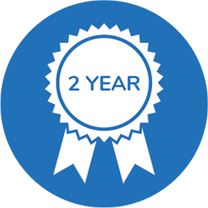 2 Year Warranty* Logo